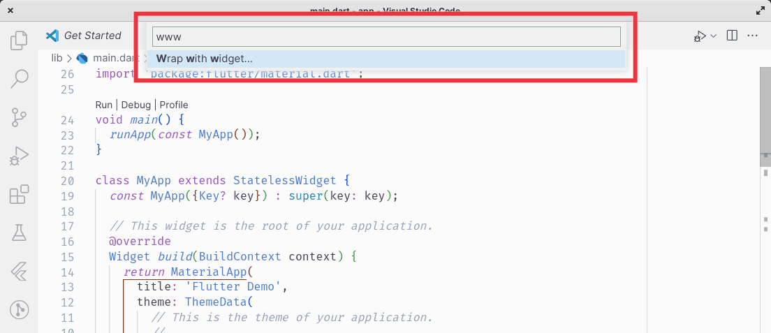 FlutterTip: Select quick actions in VSCode faster